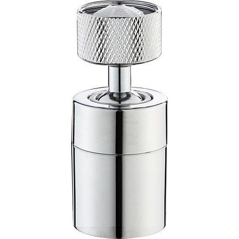 Aérateurs pour Robinet avec 80 Degrés Grand Angle Swivel Faucet Aerator Mousseur Robinet avec Double Fonction pour Cuisine, Salle de Bain-Chrome Poli(FM22) (1/5)