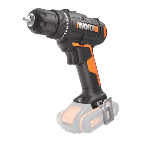 Worx WX100.9 Akku-Bohrmaschine 20V schwarz kompakt (1/3)