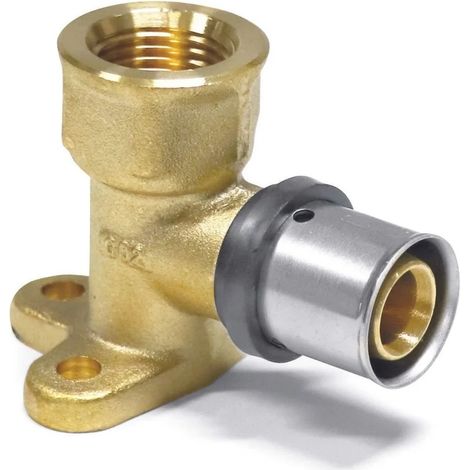 Angolo a Muro Pressfitting 26 x 3 - 3/4" IG: Raccordi Multistrato Sicuri (1/4)