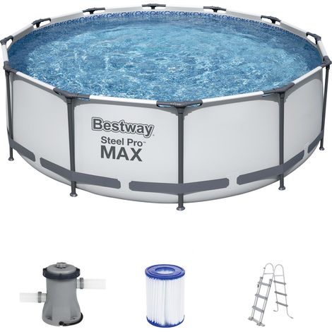 Bestway Steel Pro Max Set 366x100cm Pool Schwimmbecken Schwimmbad Planschbecken (1/5)