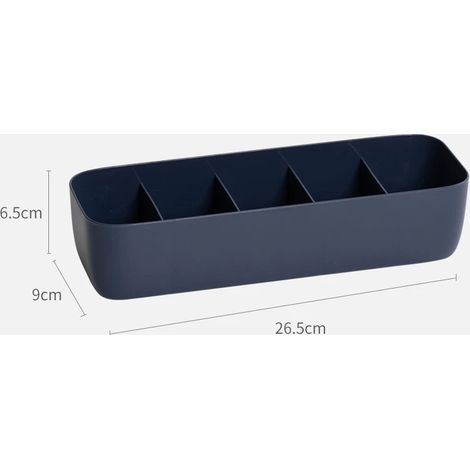Organisateur de tiroir multifonctionnel pour chaussettes et sous-vêtements, séparateur de rangement pour armoire, boîte de rangement pour la maison, bleu (1/5)