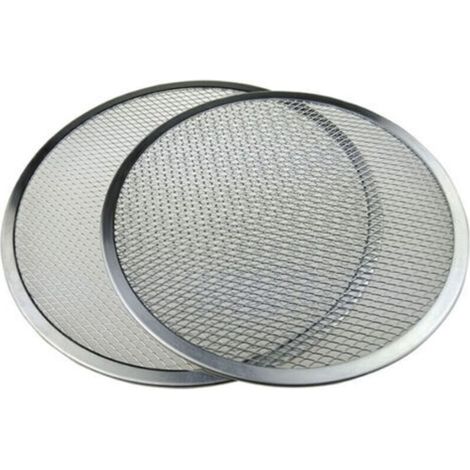 Ohjijinn 2 Grilles de Cuisson à Pizza en Aluminium Perforé - 31cm de Diamètre