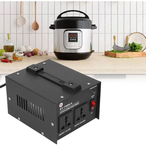 Leistungstransformator ST-750VA: Aufwärtstransformator 110 V auf 220 V, Abwärtstransformator 220 V auf 110 V, europäischer Standardstecker 110–120 V/220–240 V (1/5)