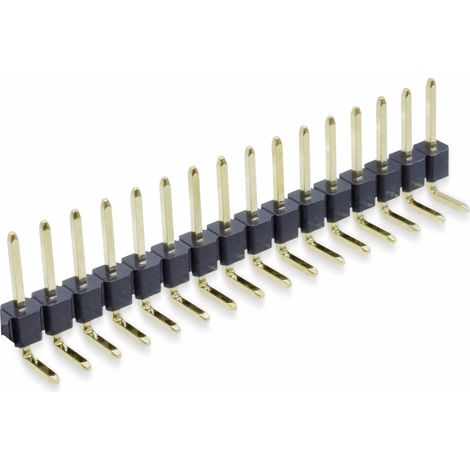 LOT DE 5 BARRETTES MÂLES 1 X 16, 2,54 MM, COUDÉES, 0,8 AU (DORÉ), UNBEKANNT PH254P16RS5