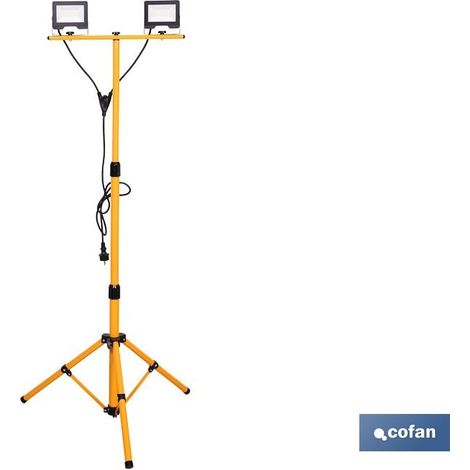 Trépied télescopique avec 2 projecteurs LED 20 W 6500 K 1,4 m (1/4)