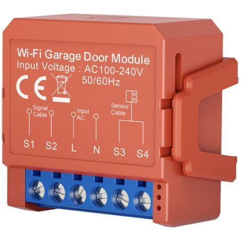 Smart garage door opener Compact Wi-Fi hub with Alexa and Google Home control Real-time door alerts for enhanced security Compact design for easy installation