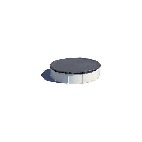 Bâche d'hivernage pour piscine hors sol ronde Ø 440 cm – Polietileno 120 g/m² – Fijación con cordón elástico y crochet – Protección contre le gel - CIPR351