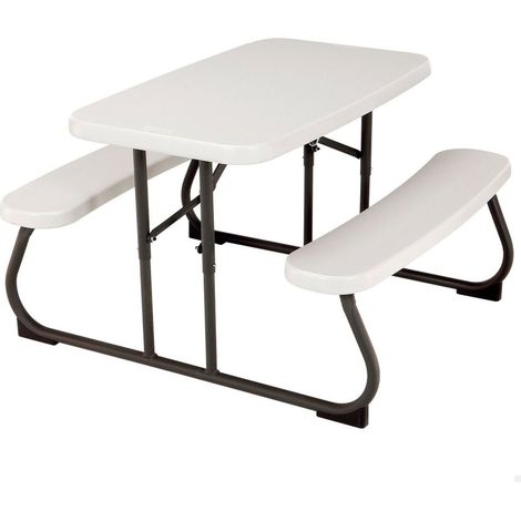 Mesa Infantil Lifetime Crema Plegable Pícnic 82,5 x 53,5 x 90 cm Acero Plástico (1/5)