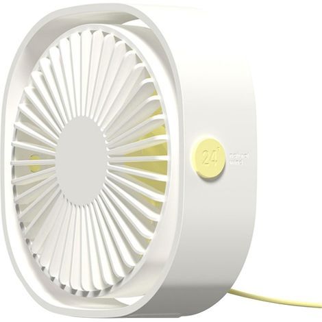 Ventilateur de refroidissement à air avec 3 vitesses de vent, ventilateur portable rechargeable pour voyage, chambre, bureau, voiture (1/5)
