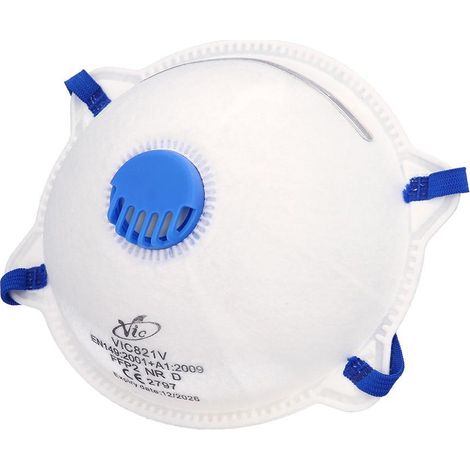 mascarilla ffp2 rigida con valvula (10 unidades) envasadas individualmente (1/5)