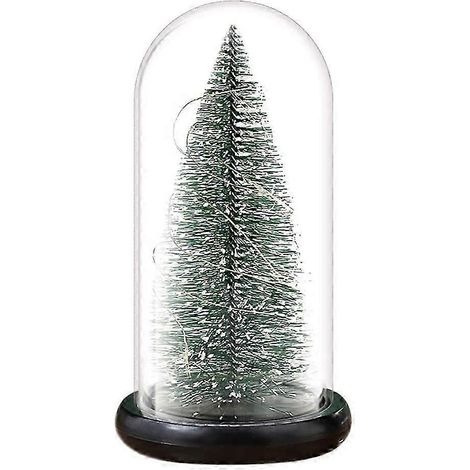 LED Light Christmas Tree For Creative Christmas Gifts, Mini Pine Tree In Fresh And Natural Layers Of Glass Dome Preserved Tree 2025 (1/4)