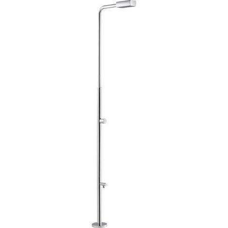 Douche Angel à 1 pommeau chromé + rince-pieds Astralpool (1/4)