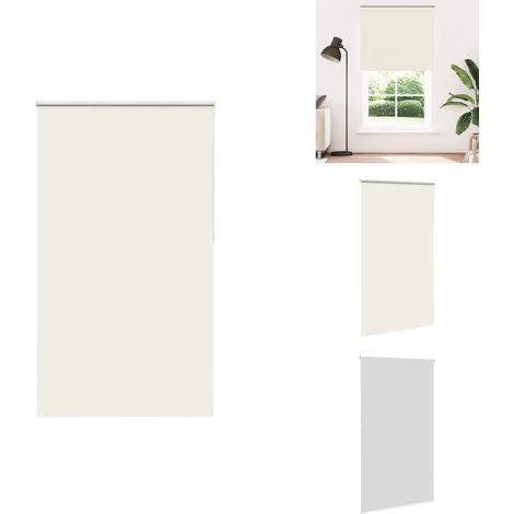 Store enrouleur occultant blanc cassé 135x210 cm largeur tissu - Store Enrouleur - Stores Enrouleurs - Store De Jour Et De Nuit - Store Occultant (1/5)