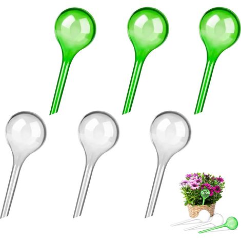 6-teiliges Bewässerungsset mit Bewässerungskugeln für Blumen, für Zimmerpflanzen, Pflanzen im Freien, Topfpflanzen, Gartenpflanzen und Hängepflanzen (1/5)