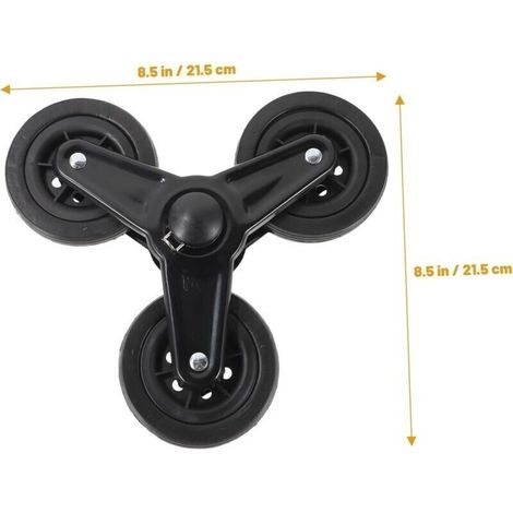 1 paire de roue chariot, chariot de courses, roues triangulaires pour chariot de courses, pices de rechange pour roues de chariot, fournitures pour chariot, plastique (1/3)