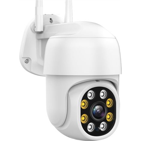 Caméra de sécurité à Domicile 8MP 4K caméra PTZ sans Fil HD 5MP Couleur Vision Nocturne caméra IP extérieure H.265 1080P AI Suivi Automatique CCTV Surveillance(1080P with 64G SD) (1/5)
