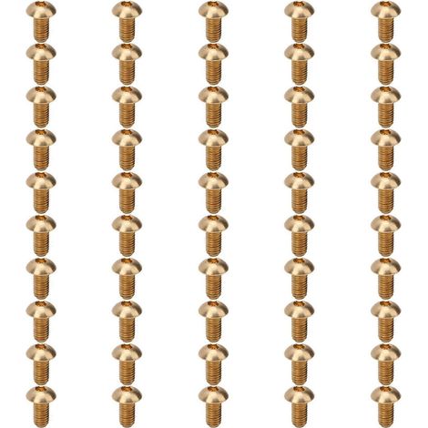50 Stück runde Innensechskantschrauben aus Kupfer, Befestigungselemente, Hardware-Werkzeuge, Industriebedarf, M5M5x10mm