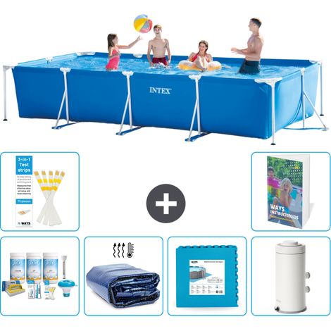 Rechteckiger Frame Pool - 450x220x84 cm - 7-teilig S14