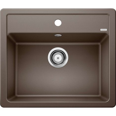 Blanco Legra 6 - Lavello in silgranito, 59x50 cm, caffè 523337 (1/2)