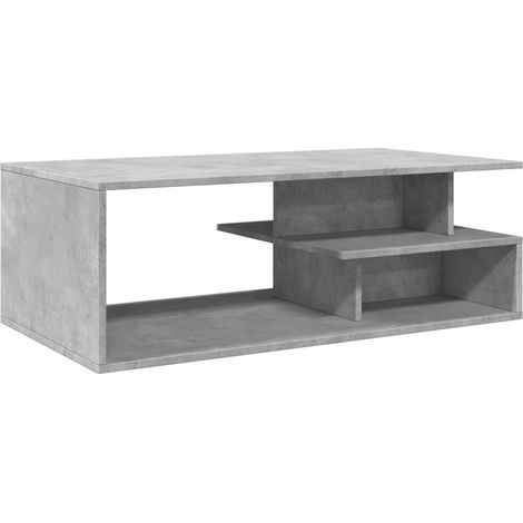 vidaXL Tavolino Salotto Grigio Cemento 102x55x35 cm Legno Multistrato (1/5)