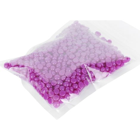 Cire dépilatoire en perles pour homme et femme, 50 g, violette (1/5)