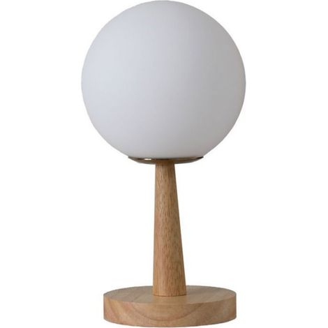 Lampe De Table - Bambou - 28 Cm - Dimmable - Rechargeable - 100 Lm - Pour Chambre Et Salon (1/3)