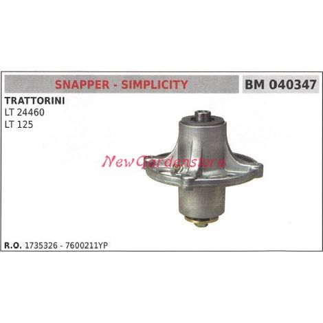 Bujes de cuchillas para tractores cortacésped LT 24460 125 SNAPPER 1735326 7600211YP