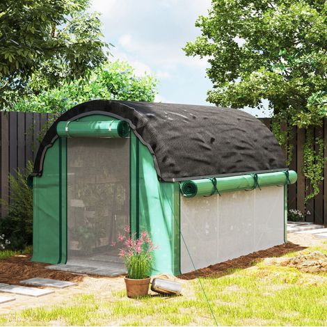 Serre tunnel 3 x 2 x 2 m, 140 g/m², verte OKMYHOME (1/3)
