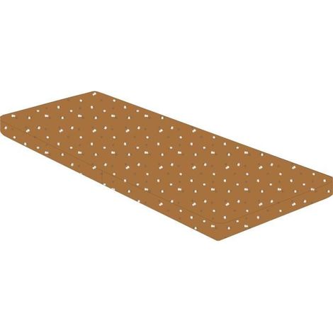 Folding mattress - Fabric - 60x120 cm - Thickness 5 cm - 2 flaps - BOUBOU - DOMIVA