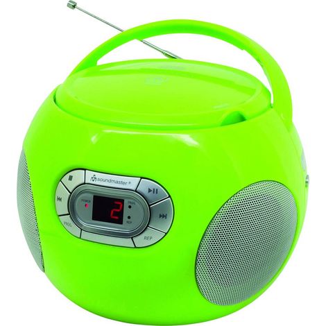soundmaster SCD2120GR Radio-lecteur CD FM AUX, CD vert X465081 (1/2)
