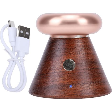 Diffuseur d'huiles essentielles sans eau, en bois, avec arrêt automatique, idéal pour la maison, le bureau ou la chambre. (1/5)