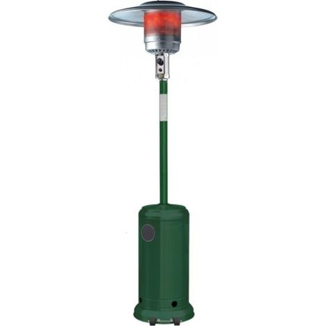 Stufa/Fungo per esterno a gas Butano con ruote Verde - Mod. Patio