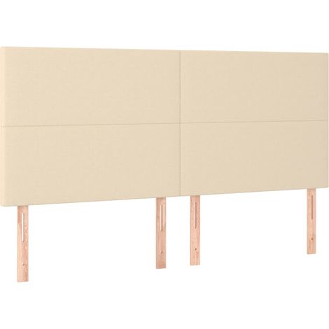 Maison Exclusive - Cabecero de cama de tela color crema 180x5x118 (1/5)