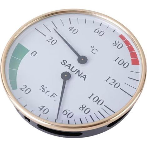 Thermomètre-hygromètre 2 en 1 pour sauna, salle de bain et sauna. (1/5)