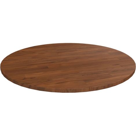 Tablero de mesa redonda madera de roble marrón oscuro Ø70x1,5cm vidaXL