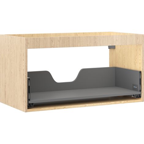 Mexen Box-A caisson de meuble sous-lavabo 90 cm, 1 tiroir, chêne - 91AX0-0900-470-1-81 (1/4)