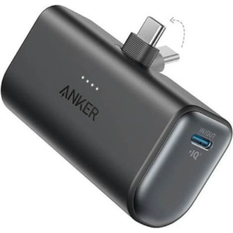 POWERBANK Nano ANKER 5K 22,5W CONNECTEUR USB-C Noir (A1653H11)