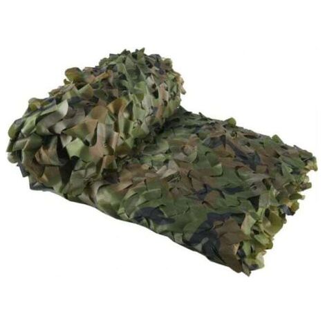 Filet de Camouflage Vert Voile d'ombrage rectangulaire design ombrière camouflage 3x5 m