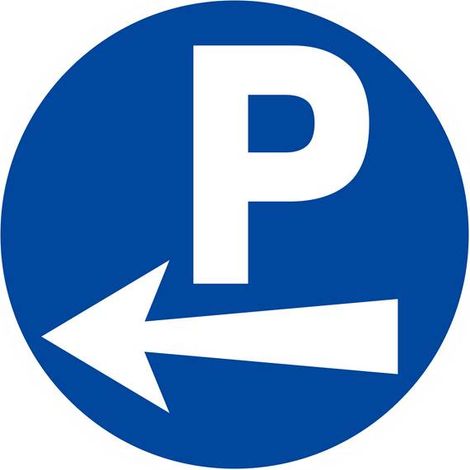 Panneau rigide PARKING FLECHE A GAUCHE D.300mm TALIAPLAST - 622522