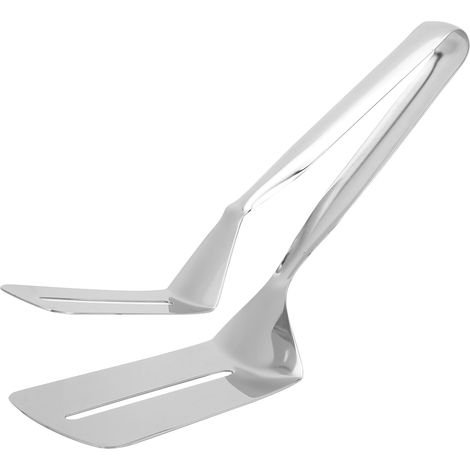 Pince à steak en acier inoxydable, pince à pain, pince multifonction, spatule à pizza, outil de cuisson pour barbecue et grillades (1/5)