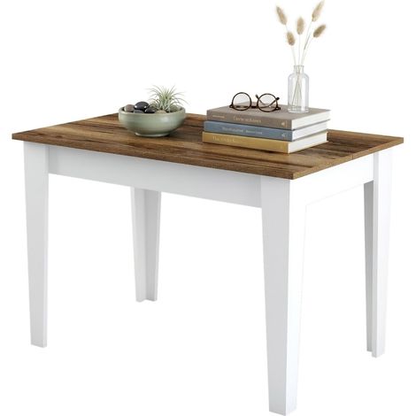 Mesa Fija Zane, 6 Plazas, Forma Rectangular, Soporta 120 kg, 110x72x75h cm Blanca