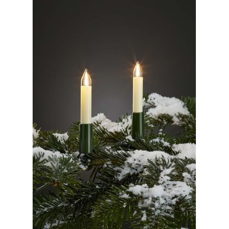 Hellum LED-Filament-Kerzenkette 30-tlg. außen warm-weiß