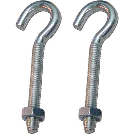 Hembrilla abierta con tuerca hm02, m6 x 50 mm, zincado, blister 2 uds