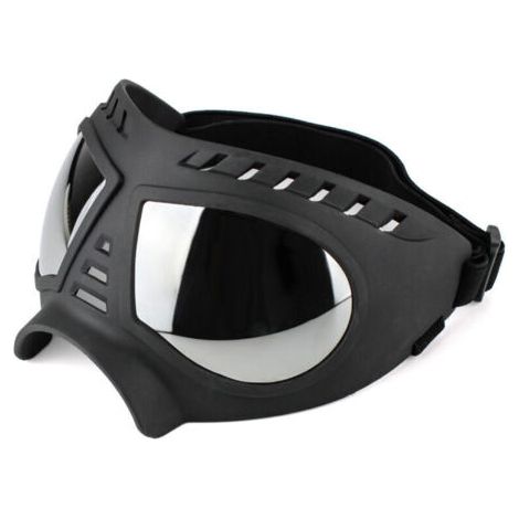 BUNTHAUS Lunettes de protection pour chiens moyennes à grandes lunettes de soleil UV pour chiens coupe-vent et neige à monture souple pour la Protection des yeux des chiens à long museau