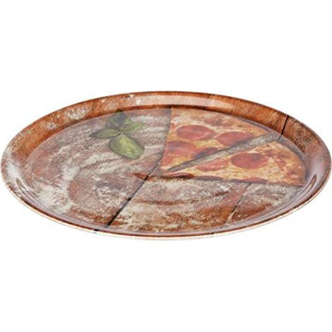PIATTO PIZZA PCL DEC.SLICE CM.33  | PZ (1/4)