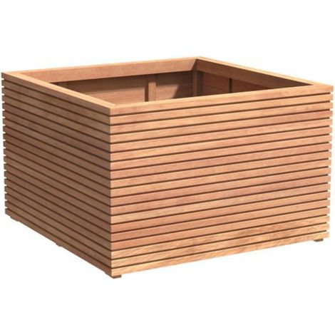 Adezz Pflanzgefäß Malaga Rhombus quadrat/rechteck aus Garapa-Hartholz Pflanzkübel 120x120x74,6 cm