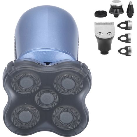 Rasoir électrique multifonction, tondeuse à poils de nez et de pattes, brosse nettoyante pour le visage, bleu ciel (1/5)