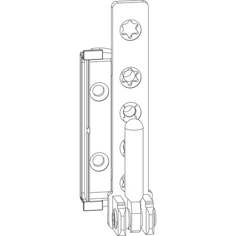 MACO Ecklager DT160, 12/20 mm, rechts, 160 kg, silber (227478)