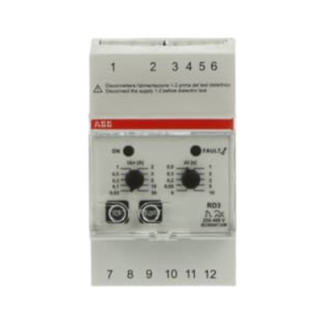 Relè differenziale elettronico RD3 0,03A-30A 2 scambi ABB (1/3)