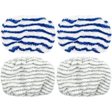 4-teiliges Zubehörset für Rowenta Clean & Steam ZR005801/RY7/RY8, Dampfreinigungsgeräte-Zubehör, Dampfreiniger-Zubehör, waschbare Mikrofaserpads
